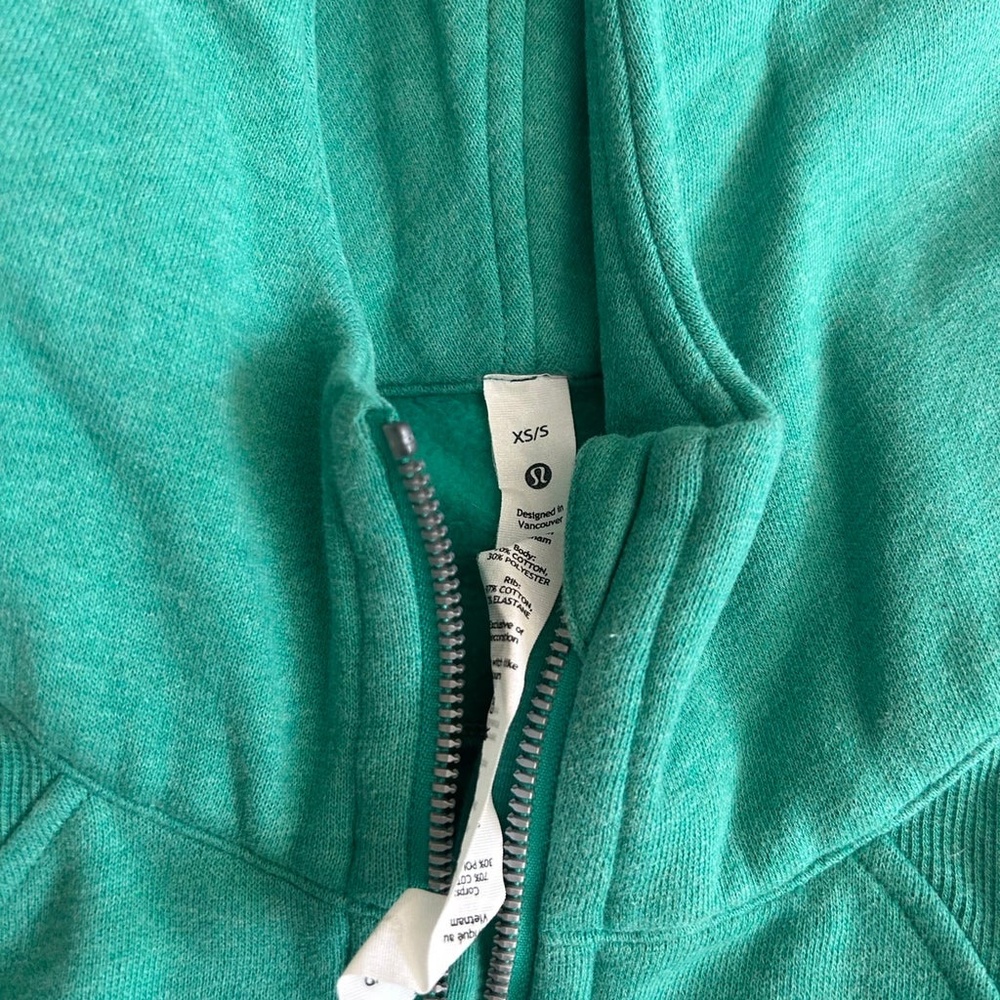Lululemon Scuba Oversized 1/2 Zip Hoodie Heathered Maldives - Picture 4 of 10